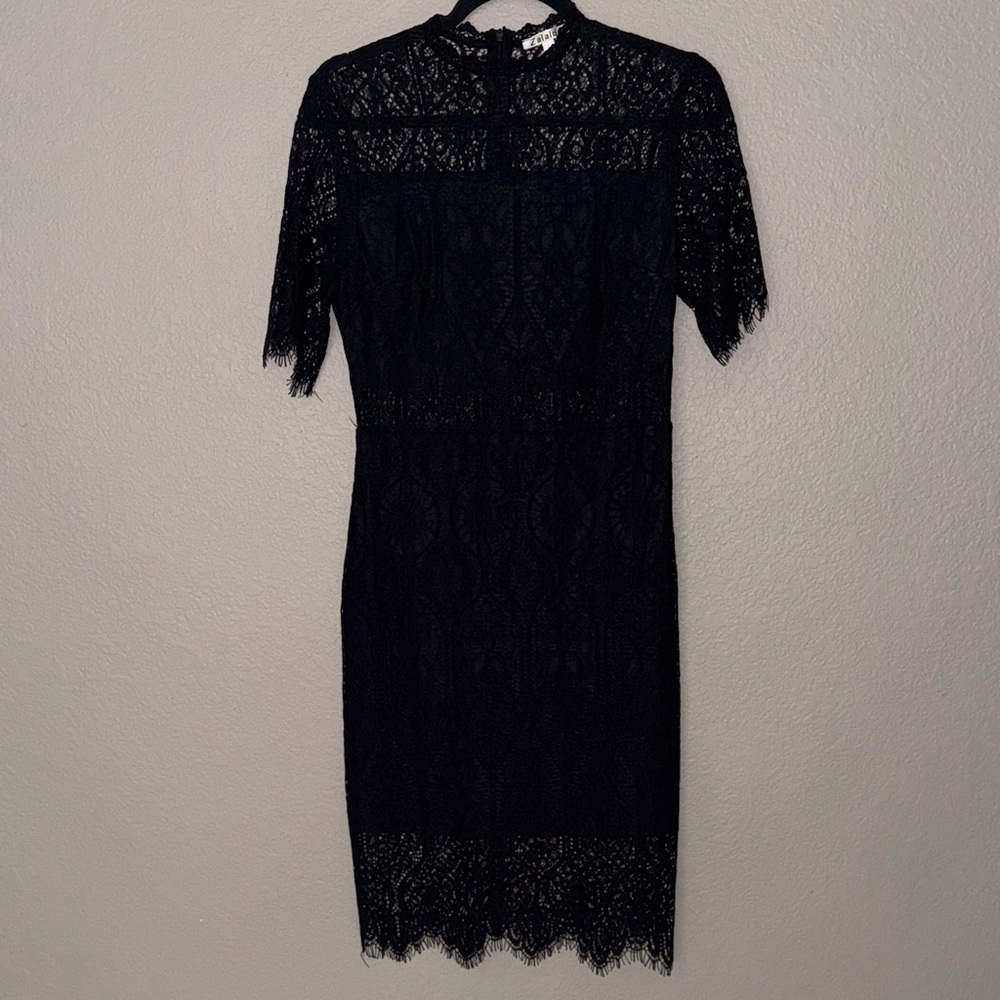 Black Lace Midi Dress